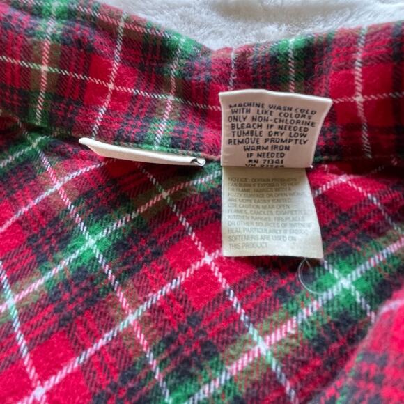 🔥L.L. Bean Flannel Plaided Green Red
Nightgown Cottage Farm Traditional Holiday - Picture 11 of 14